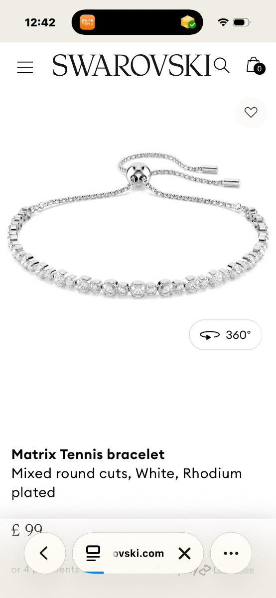 Swarovski Matrix Tennis bracelet photo 2