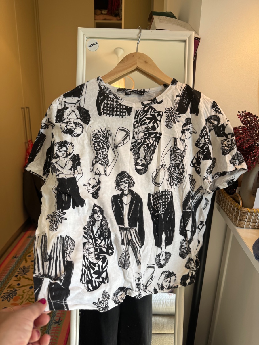 Zara Boxy Graphic Tee