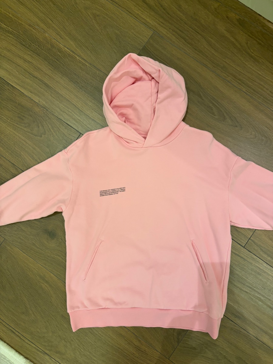 PANGAIA pink hoodie