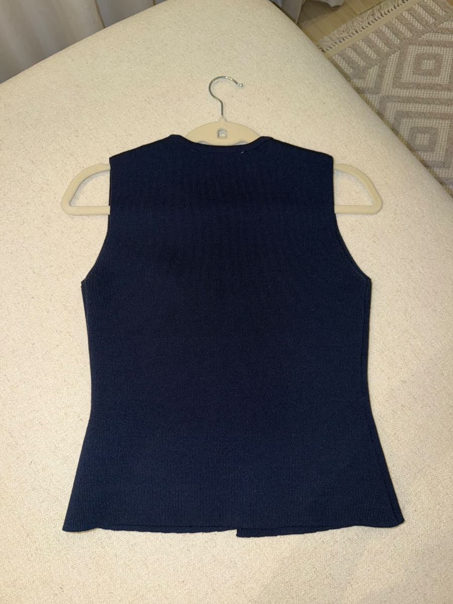 Zara navy work top photo 2