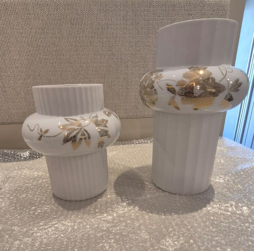 Rosenthal Studio-Line "Falda" Porcelain Vases by Sebastian Herkner