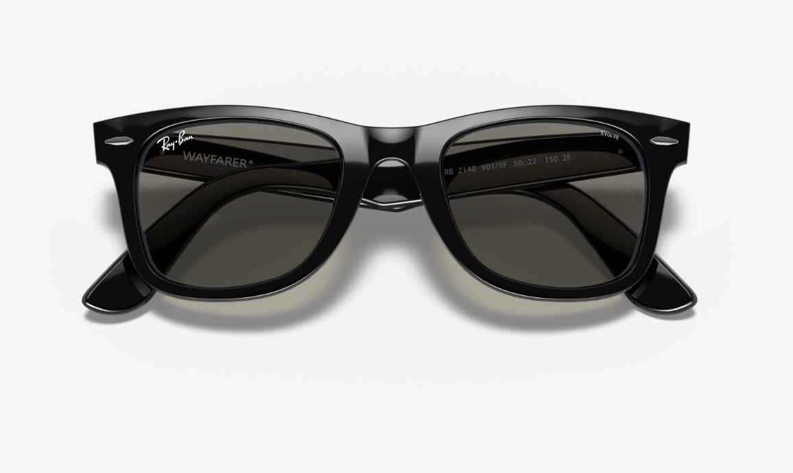 NEW: Ray-Ban Wayfarer clear evolve Black photo 2