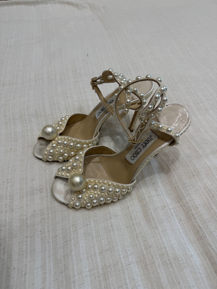 Jimmy Choo Sacora 100 Pearl Bridal Wedding Heels – photo 2