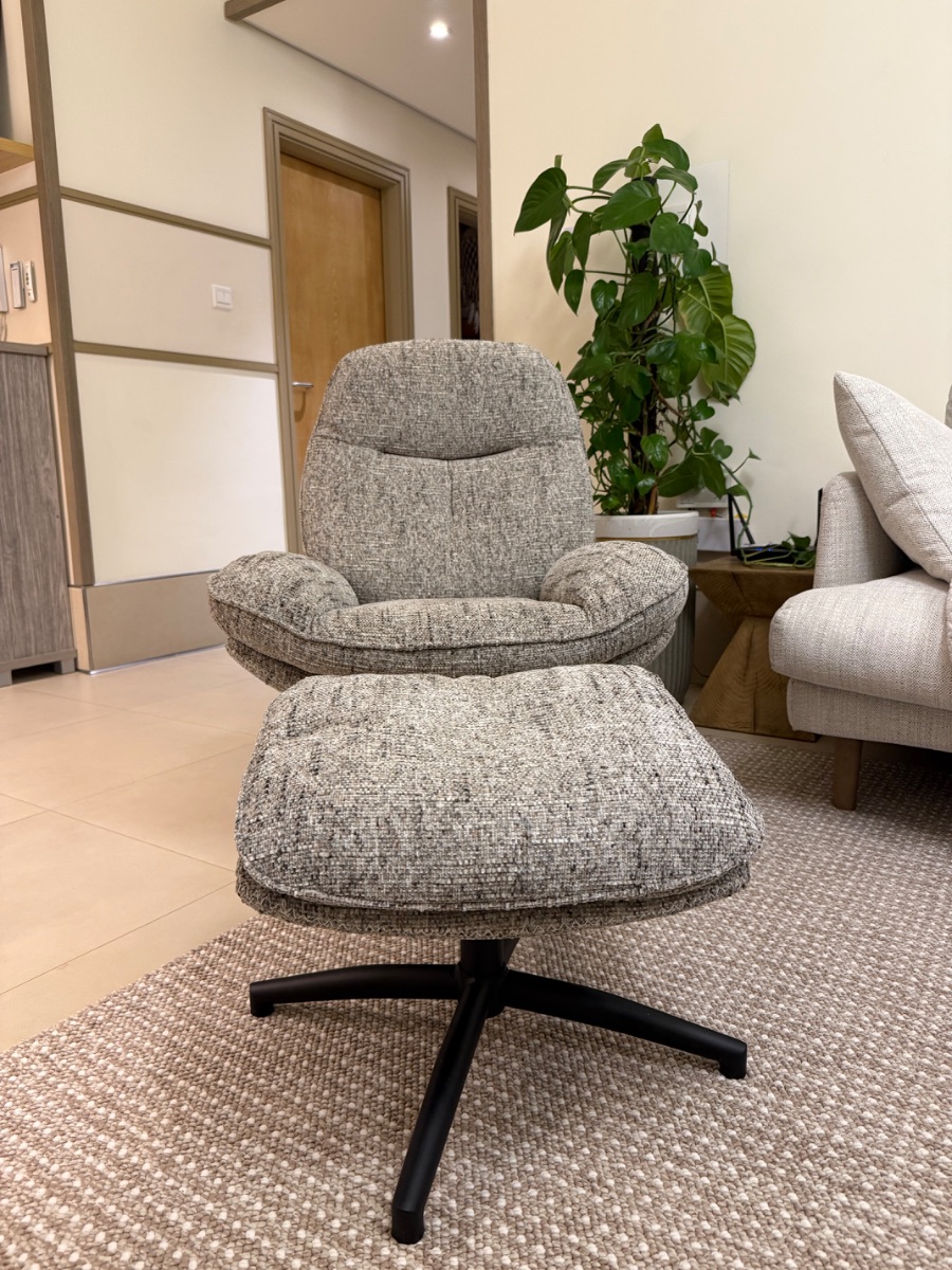 Pan Home Lamy accent chair with ottoman - Pan Emirates photo 2