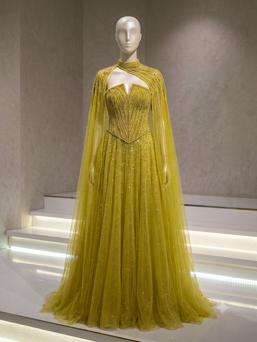 Door Yellow Gown