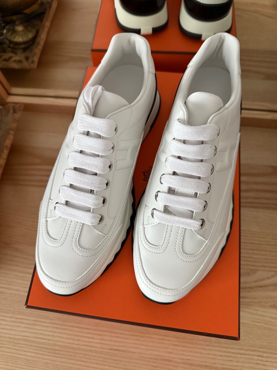 Hermes white Femme sneakers photo 3