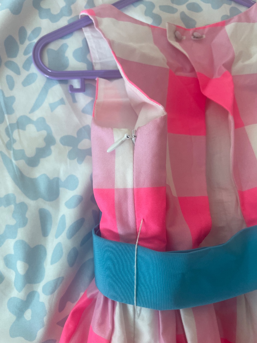 Jacardi pink girls dress photo 3