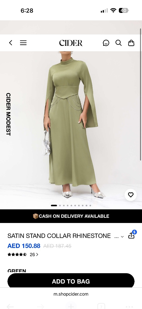 Cider Green Dress