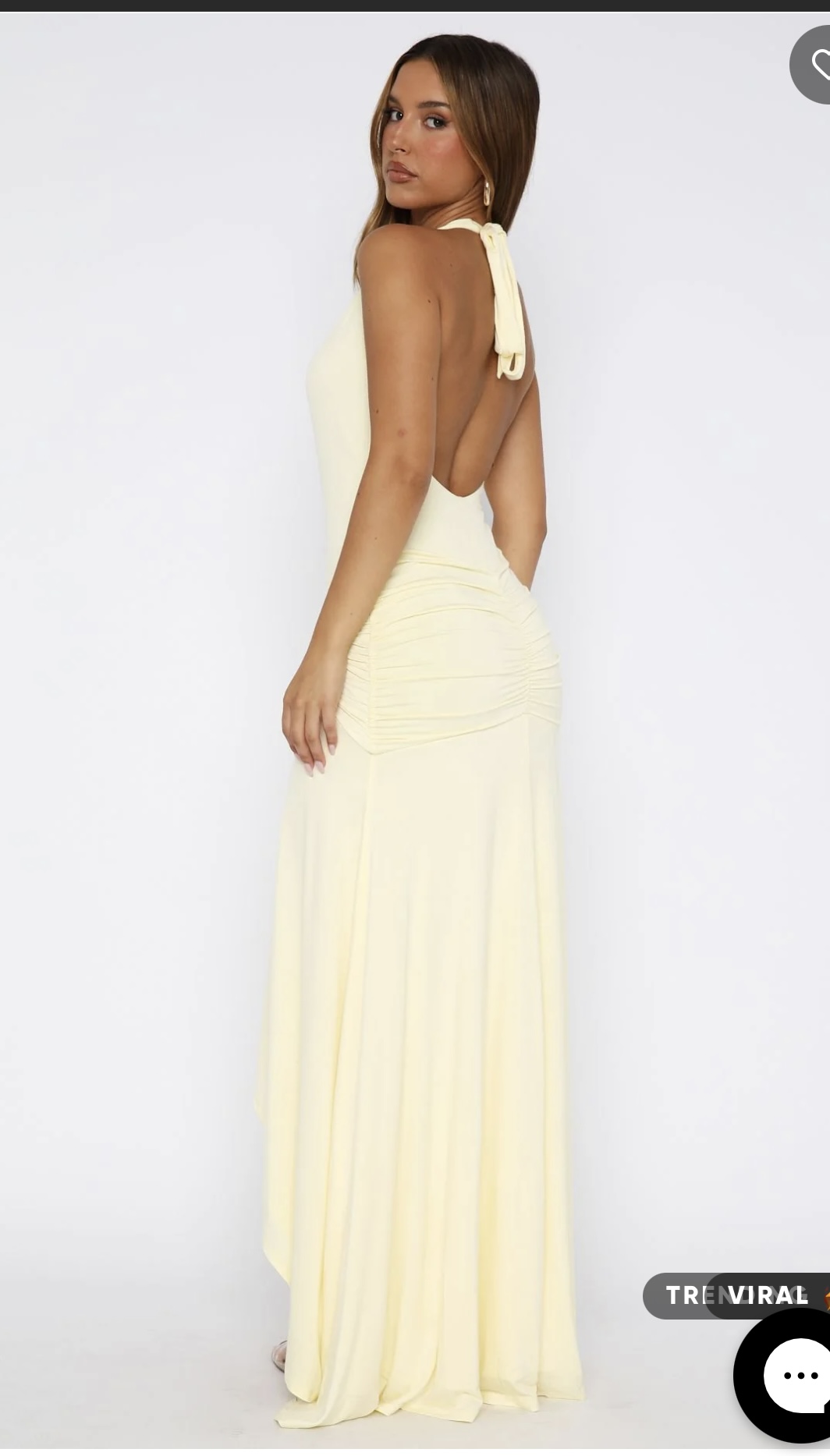 White Fox Whitefox Yellow ‘Grand Dame’ Dress photo 2