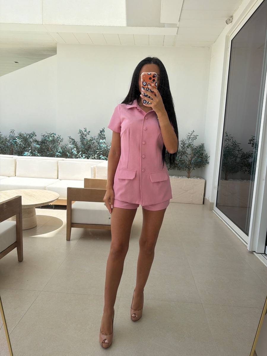 Pretty Little Thing PLT pink playsuit