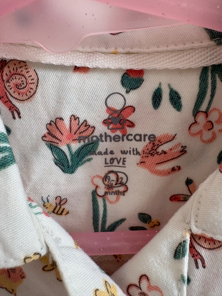 Mothercare Girls floral Babygrow 9-12 months photo 3