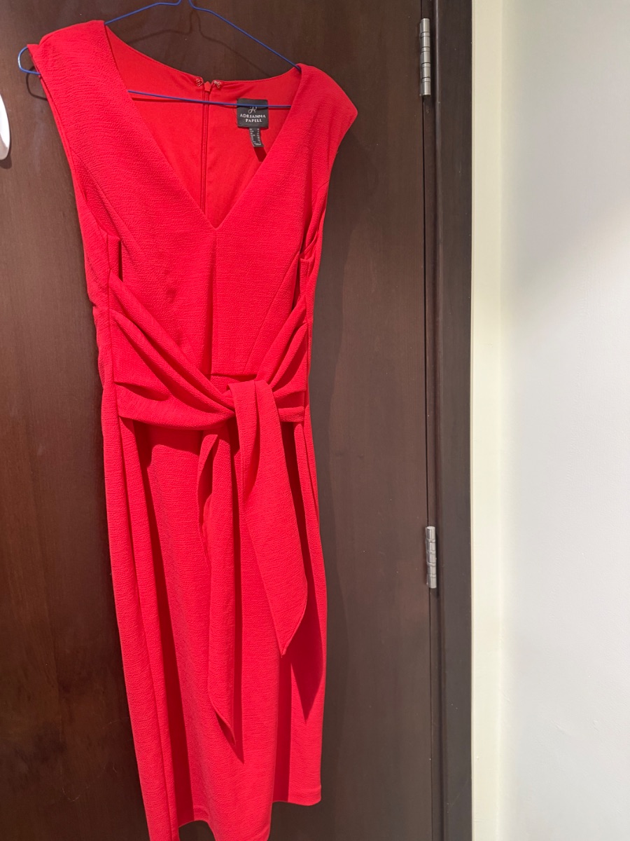 Adrianna Papell red dress uk12/m,l