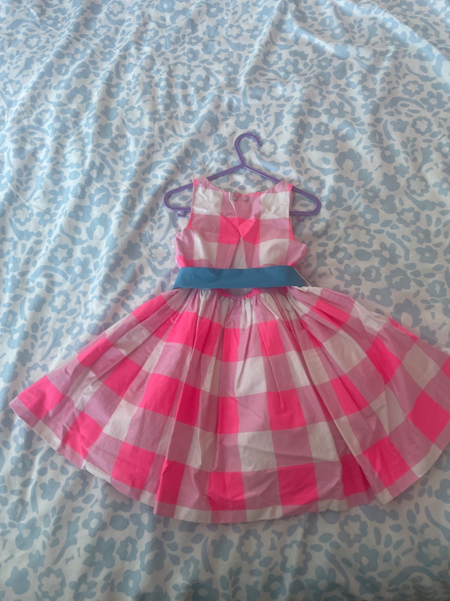 Jacardi pink girls dress photo 2