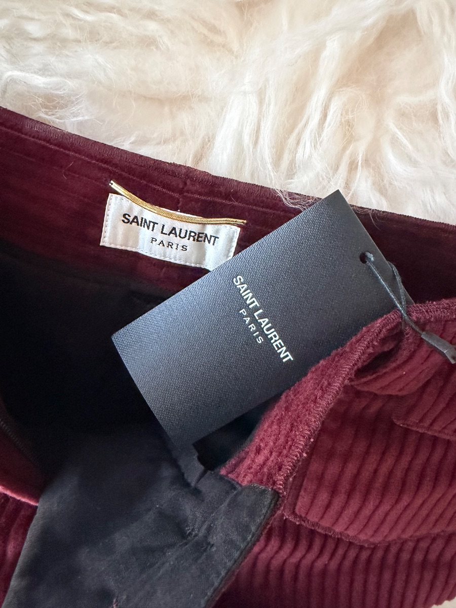 Saint Laurent velvet New shorts photo 3