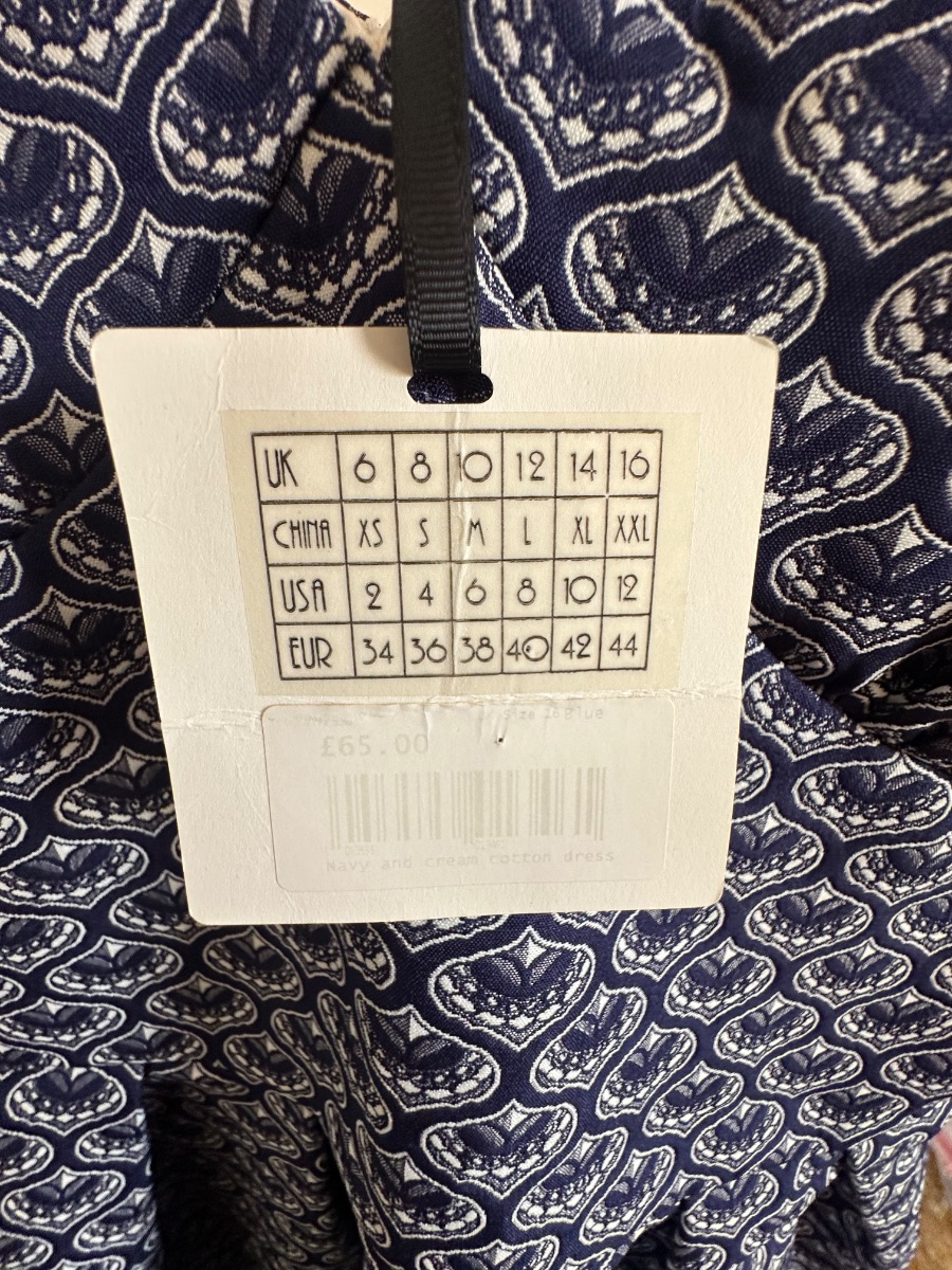Whistle & Wolf Blue and white V neck dress photo 3