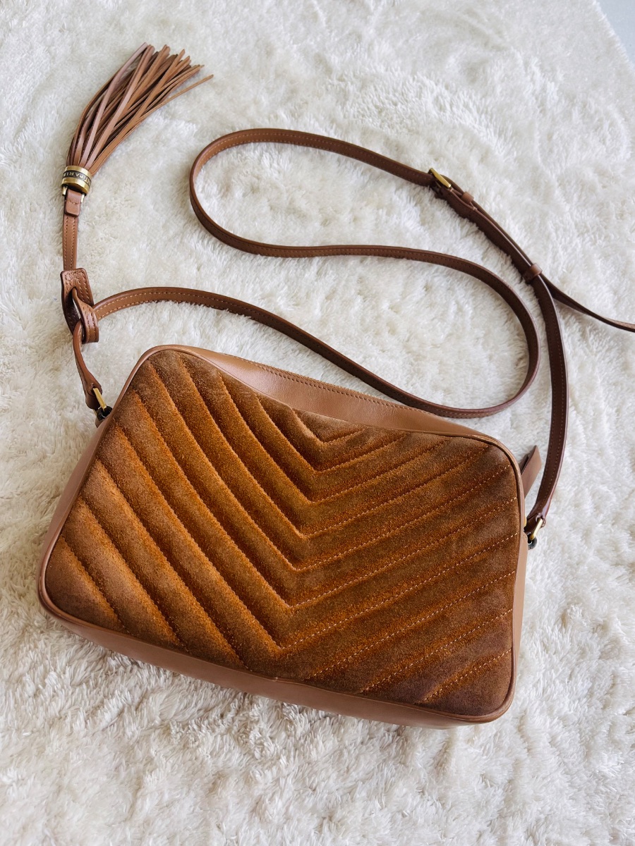 Yves Saint Laurent Saint Laurent Lou Camera Bag – Suede with Tassel photo 3