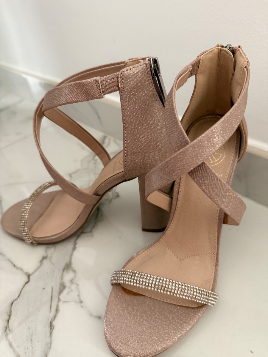 Kurt Geiger pink sparkle heels photo 2