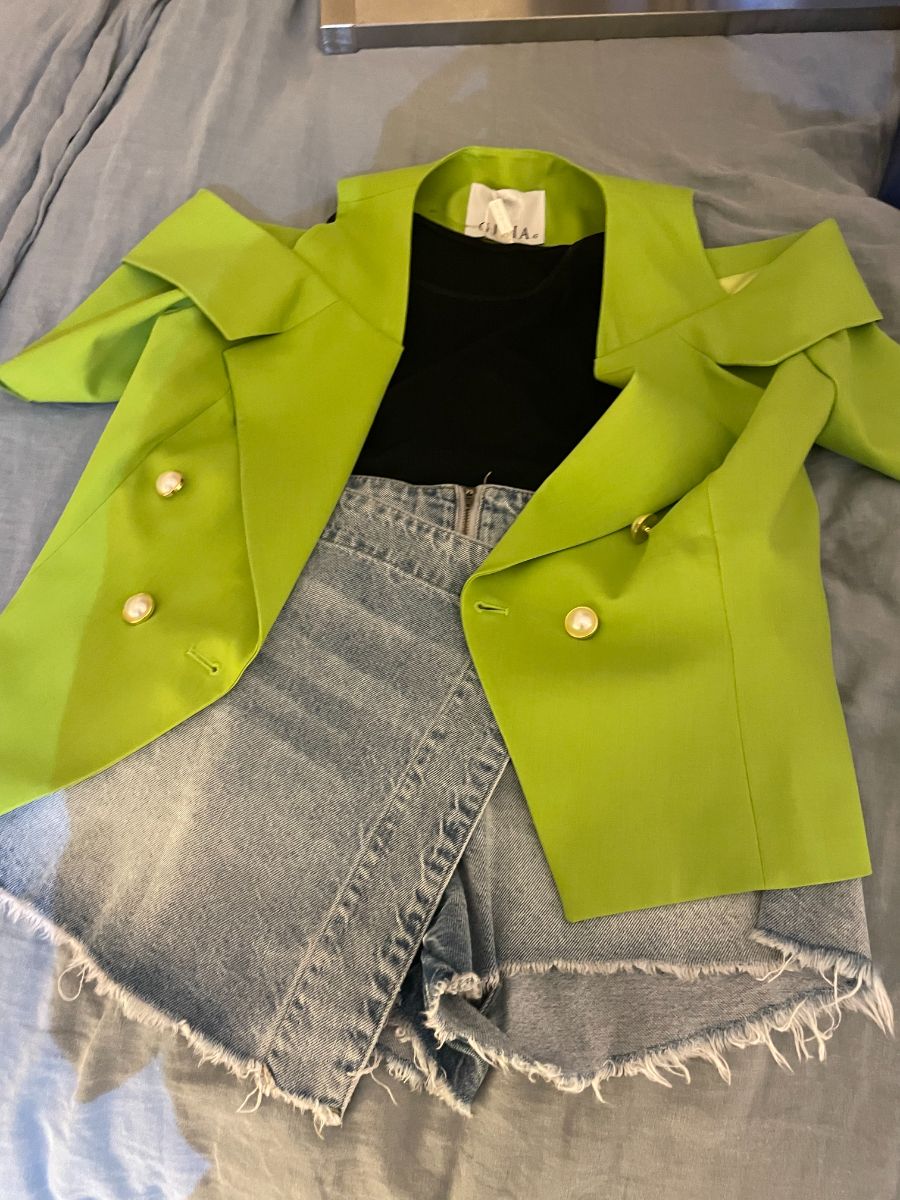 Gizia Lime Green Fitted Jacket UK14 / EUR42 photo 3