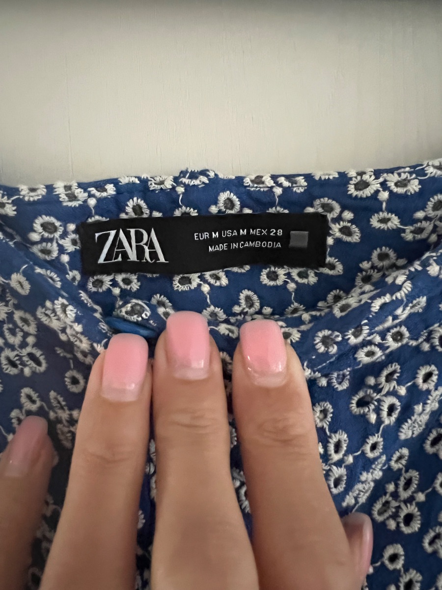 Zara blue shorts size M photo 2