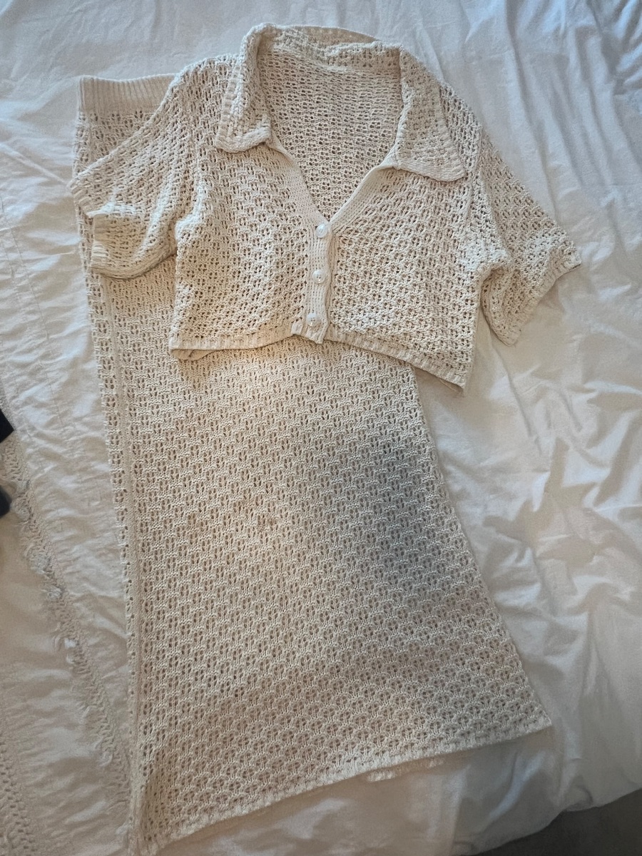 Glamify fashion cream beach set size M