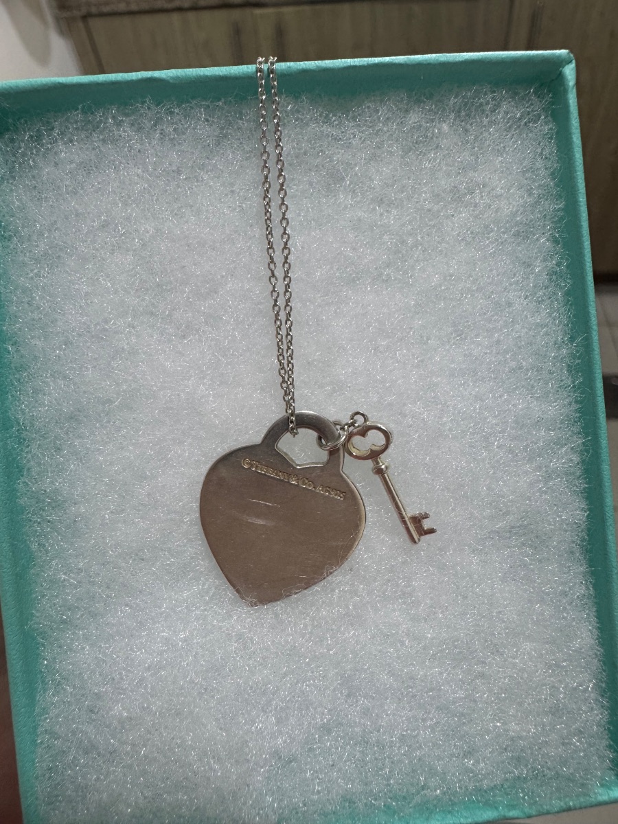 Tiffany & Co. Return to Tiffany Heart Tag & Key Necklace | Sterling Silver photo 2