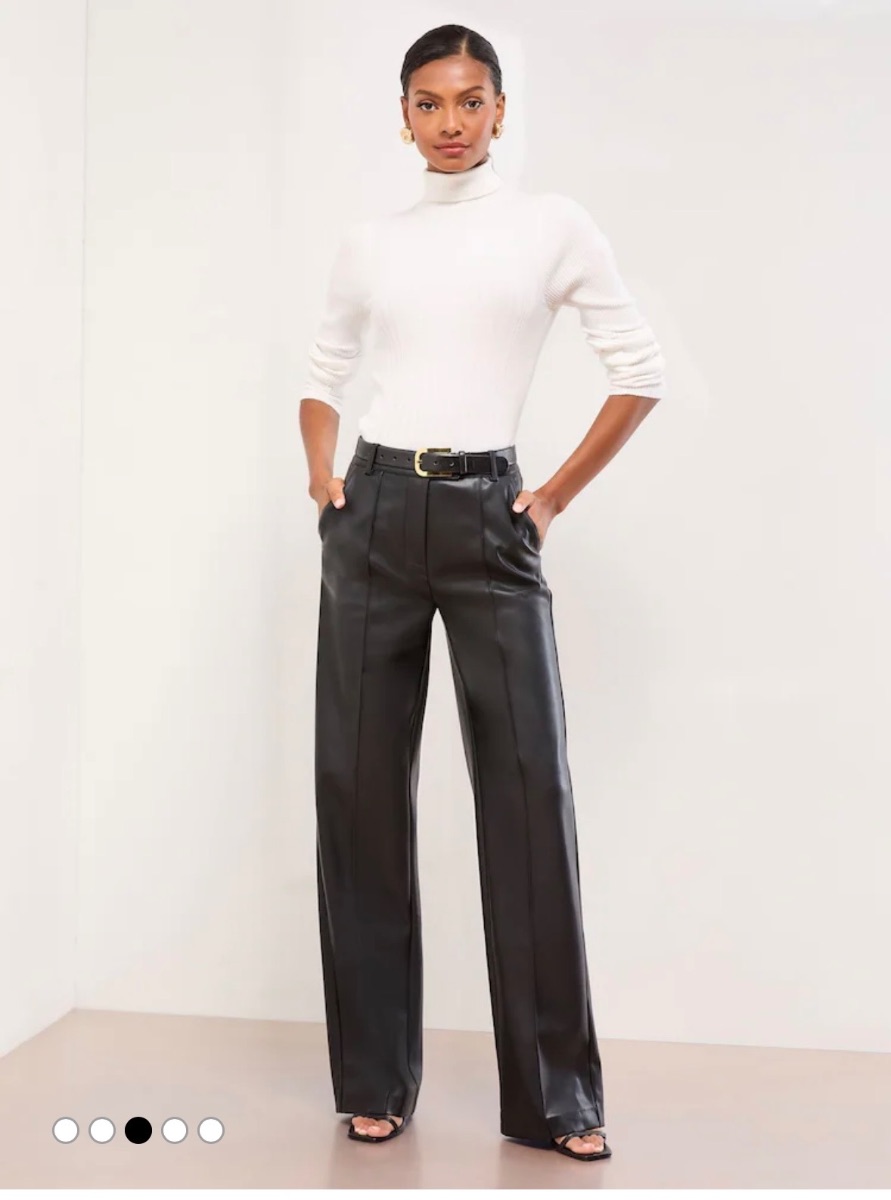 Lipsy Faux Leather Trousers