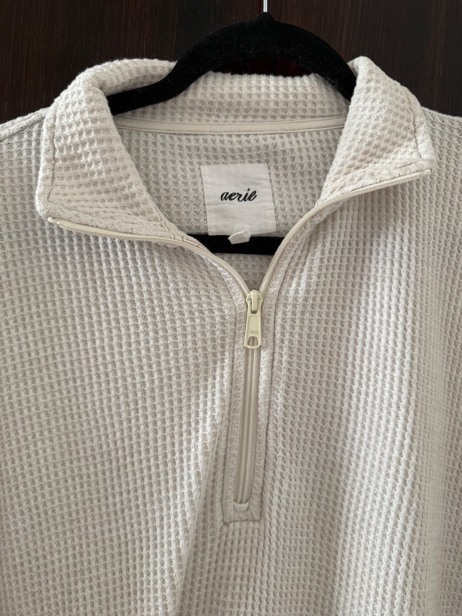 Aerie sweater quarter zip photo 3