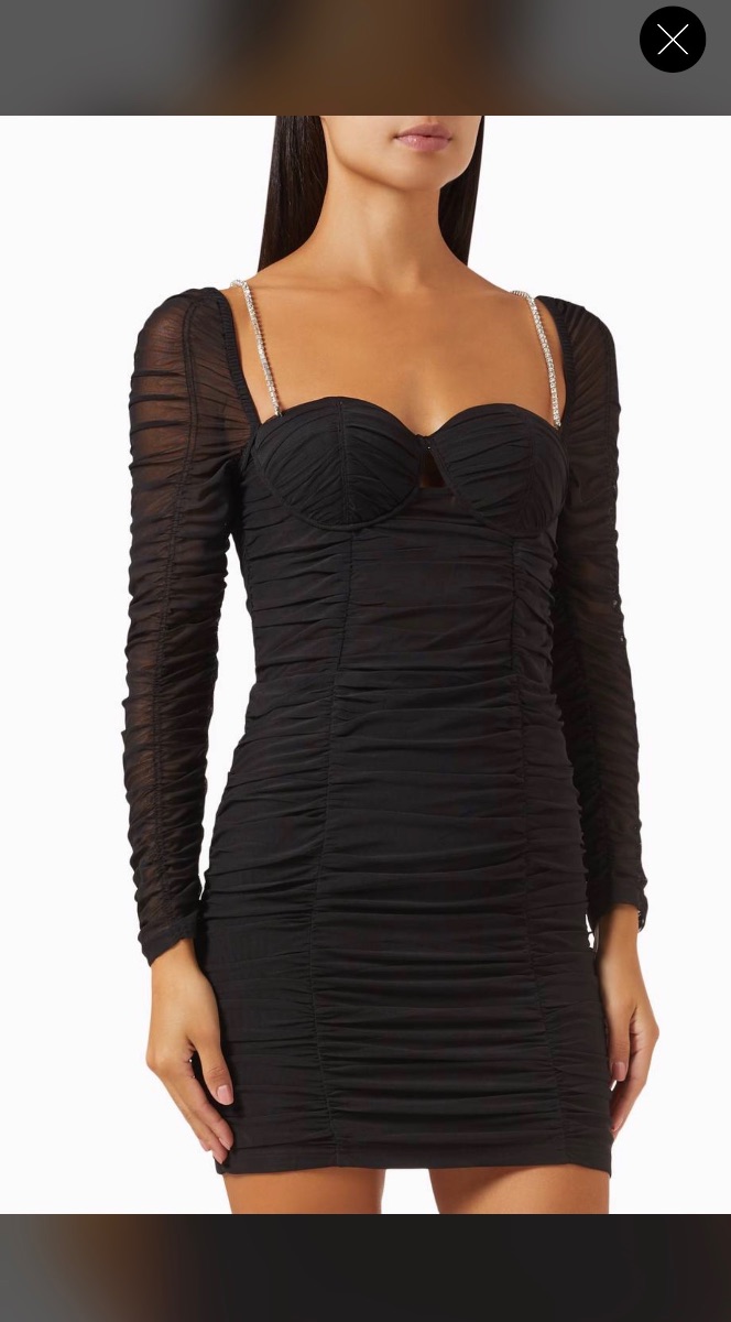 Elle Zeitoune ruched mini dress. Brand new with tags photo 3