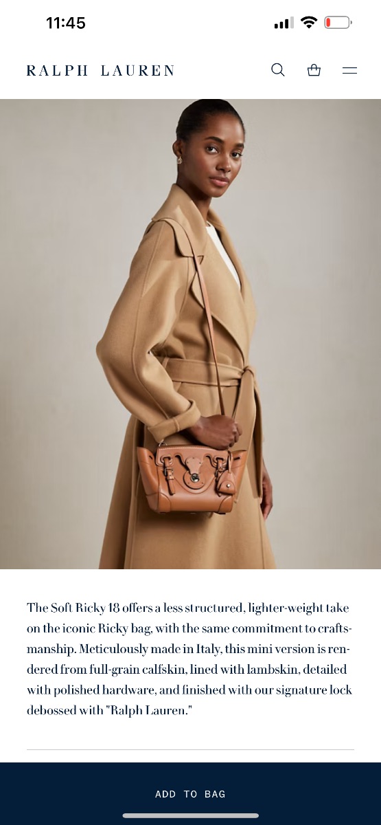 Ralph lauren sling bag