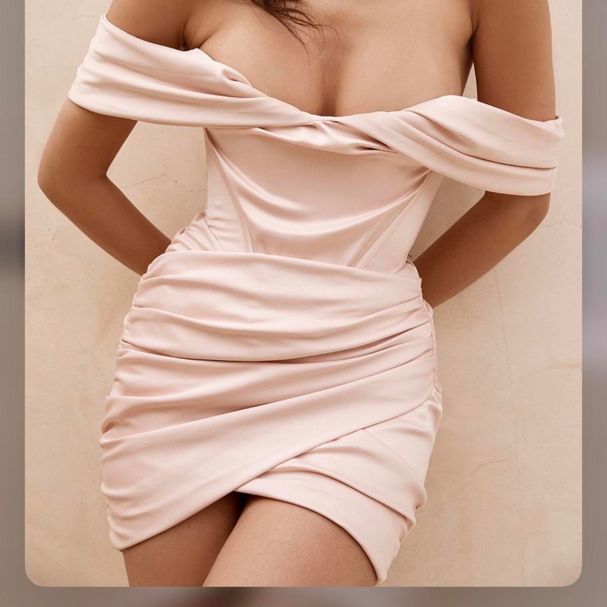 House of cb Bardot corset dress - Size S