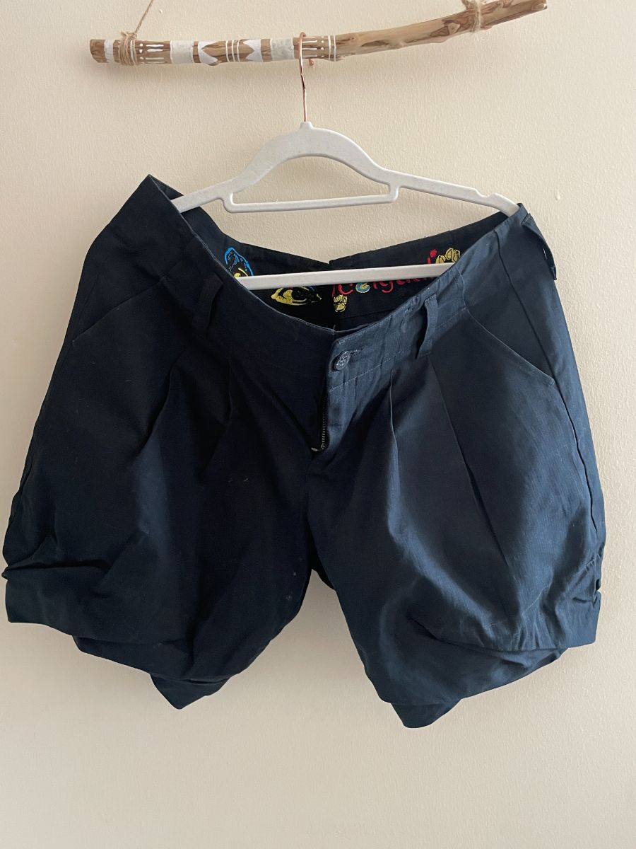 Desigual Black Puff Shorts UK12