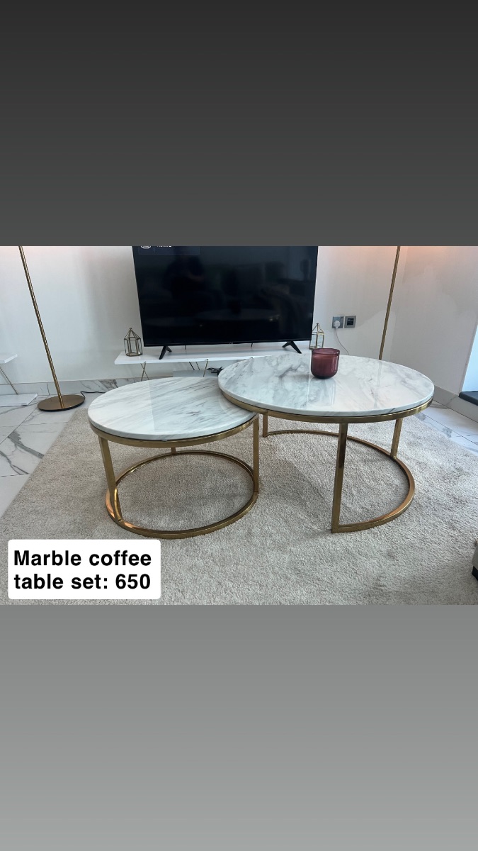 Hom Marble Coffee table nest