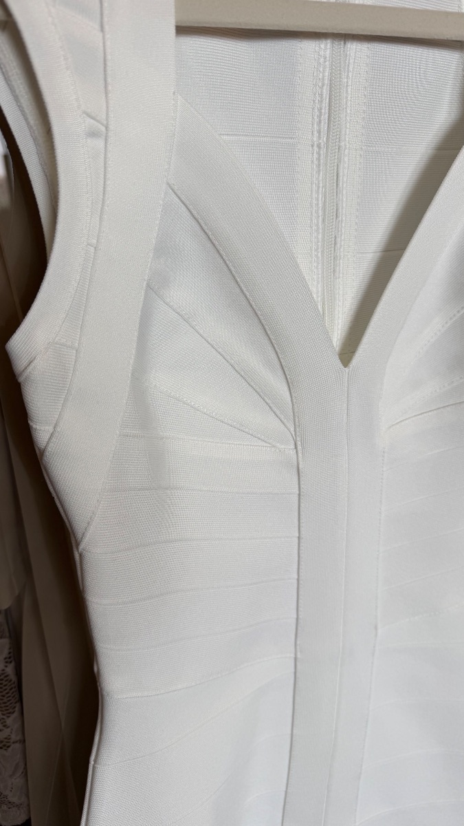 White bandage dress brand new XS photo 3