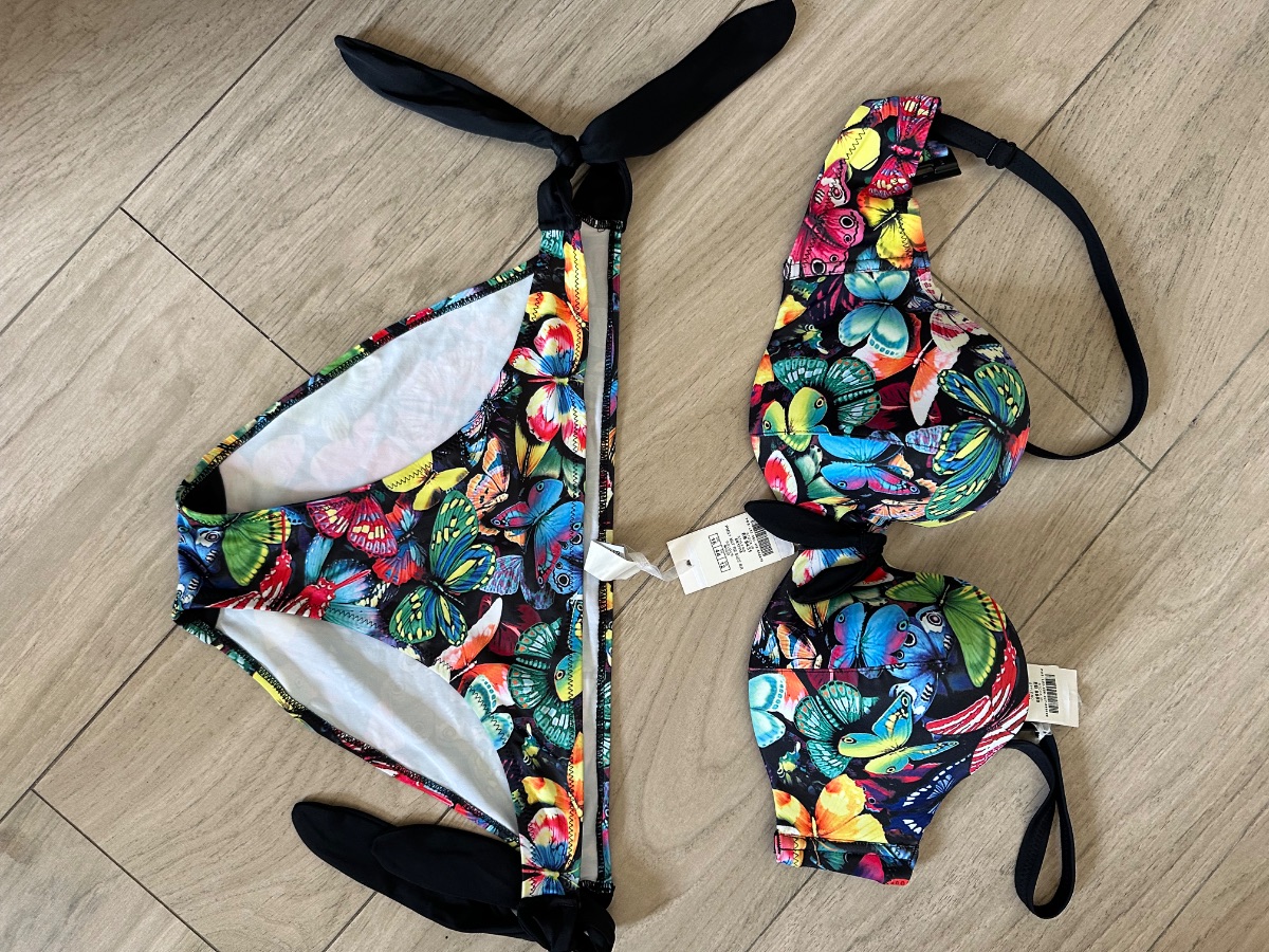 Pour Moi Copacabana Padded Strapless Bikini Top, Tie Side Brief