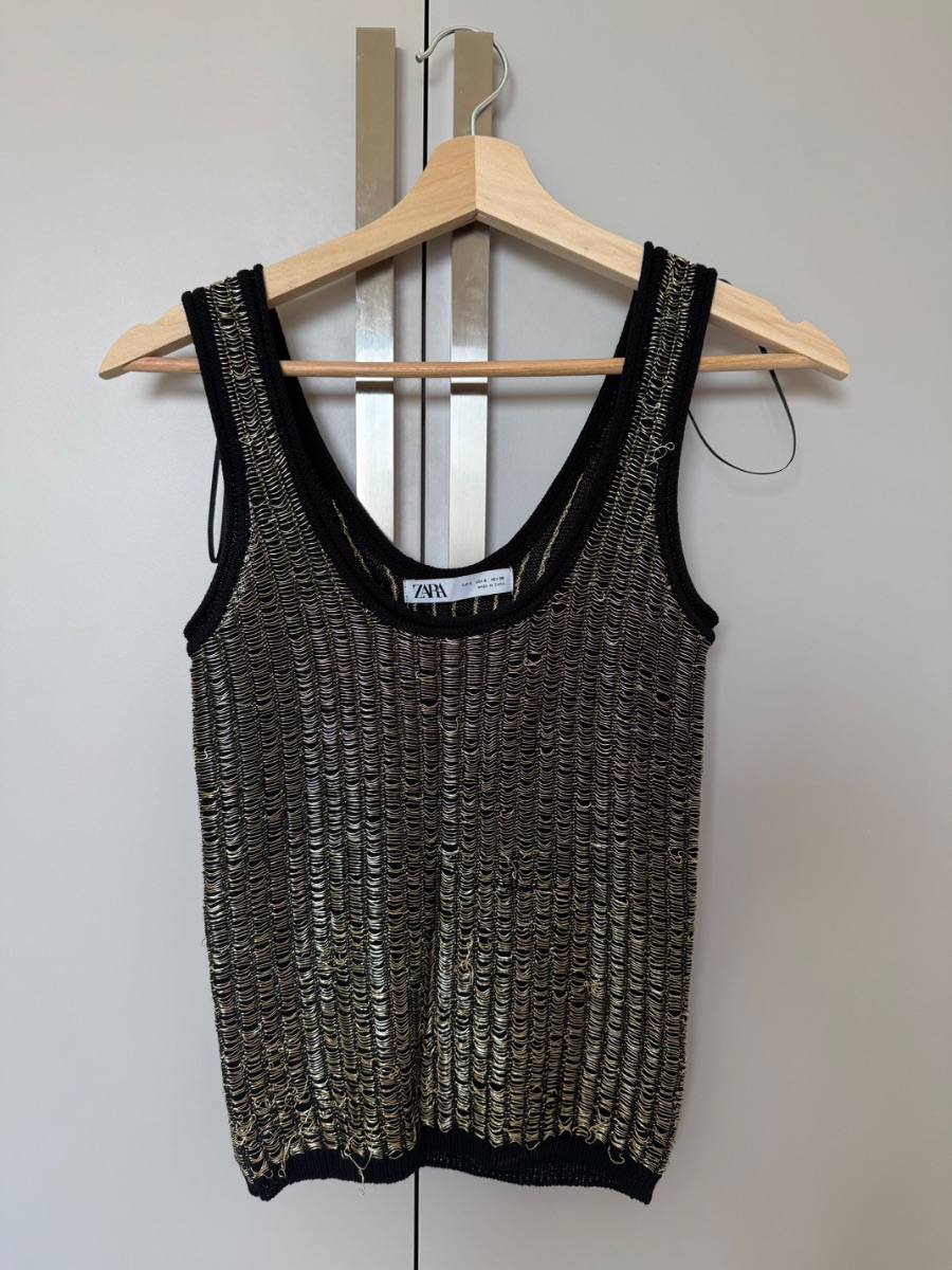 Zara women’s crochet vest