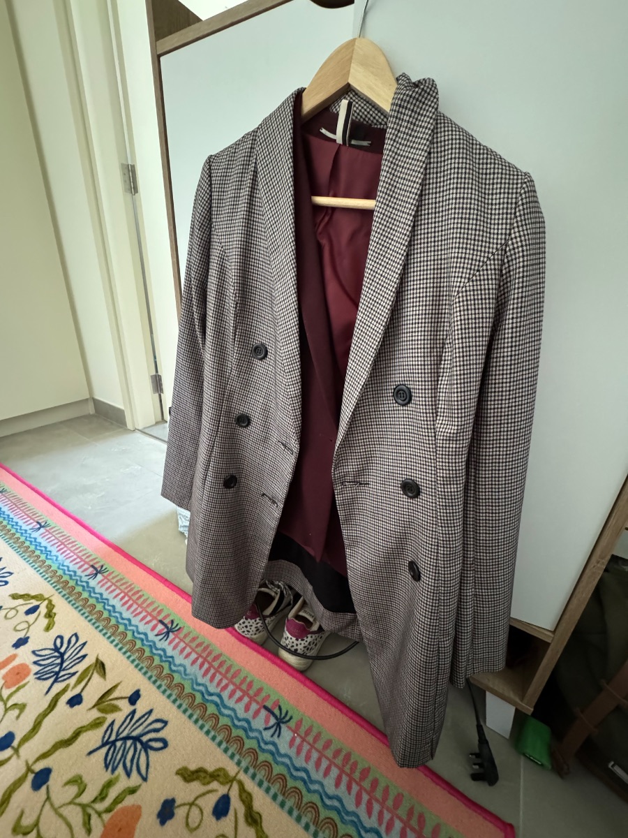 Sweet Punch Gingham blazer new