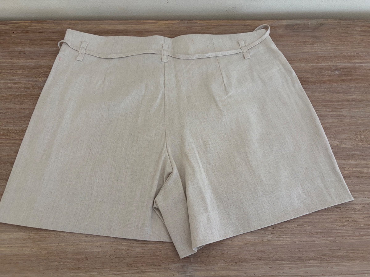 Mango Beige linen shorts photo 2