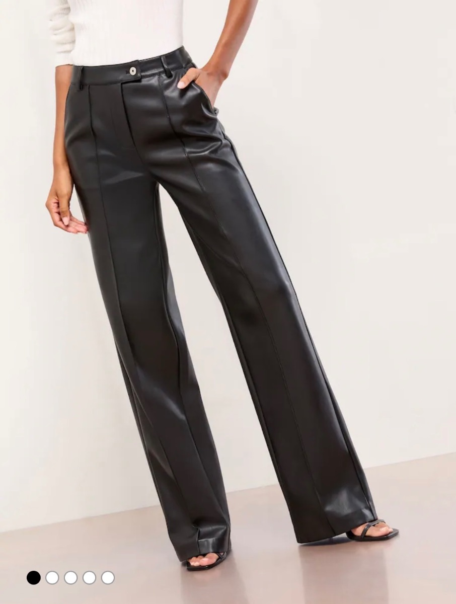 Lipsy Faux Leather Trousers photo 3
