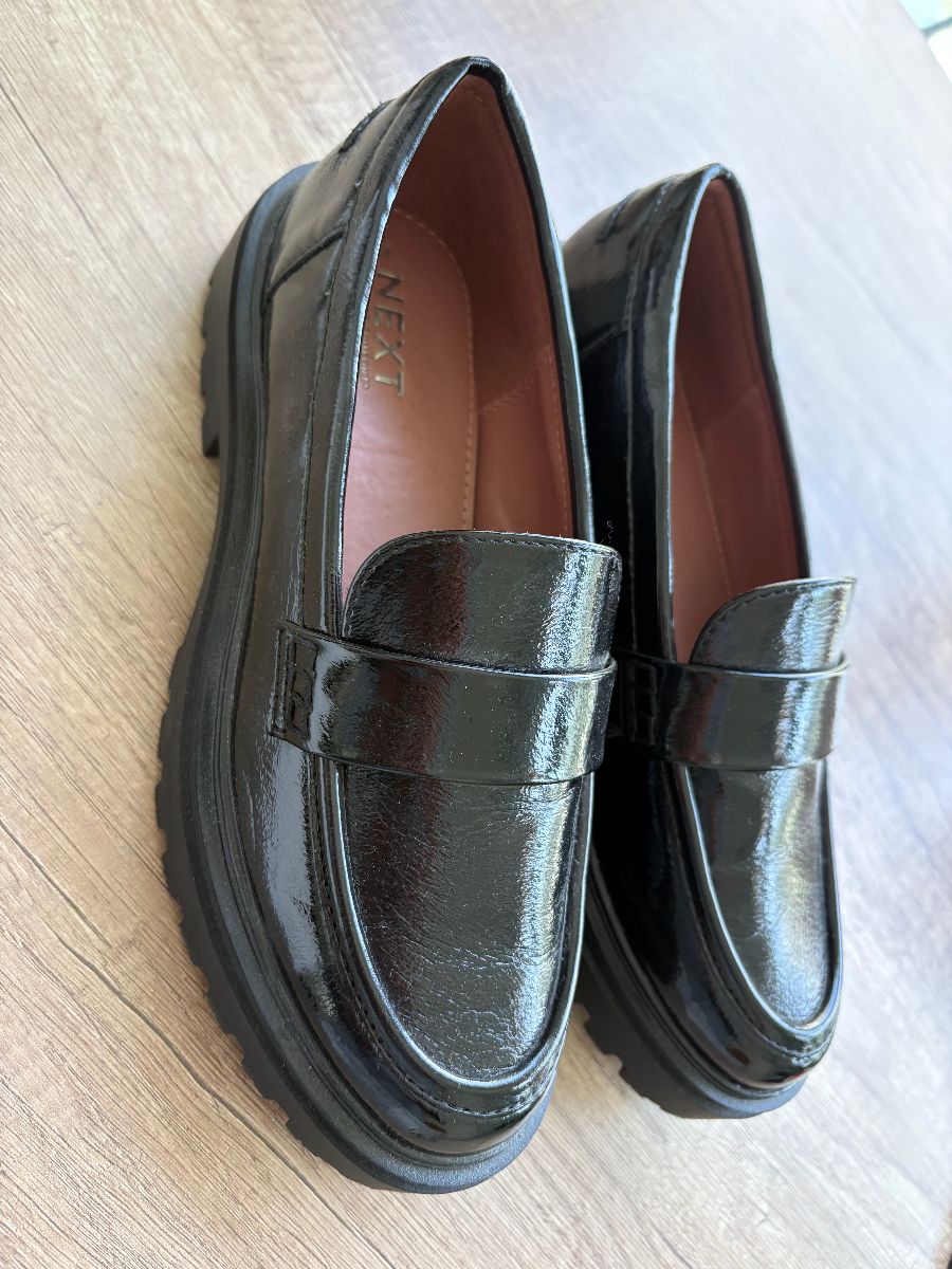 Next Black patent loafers photo 2