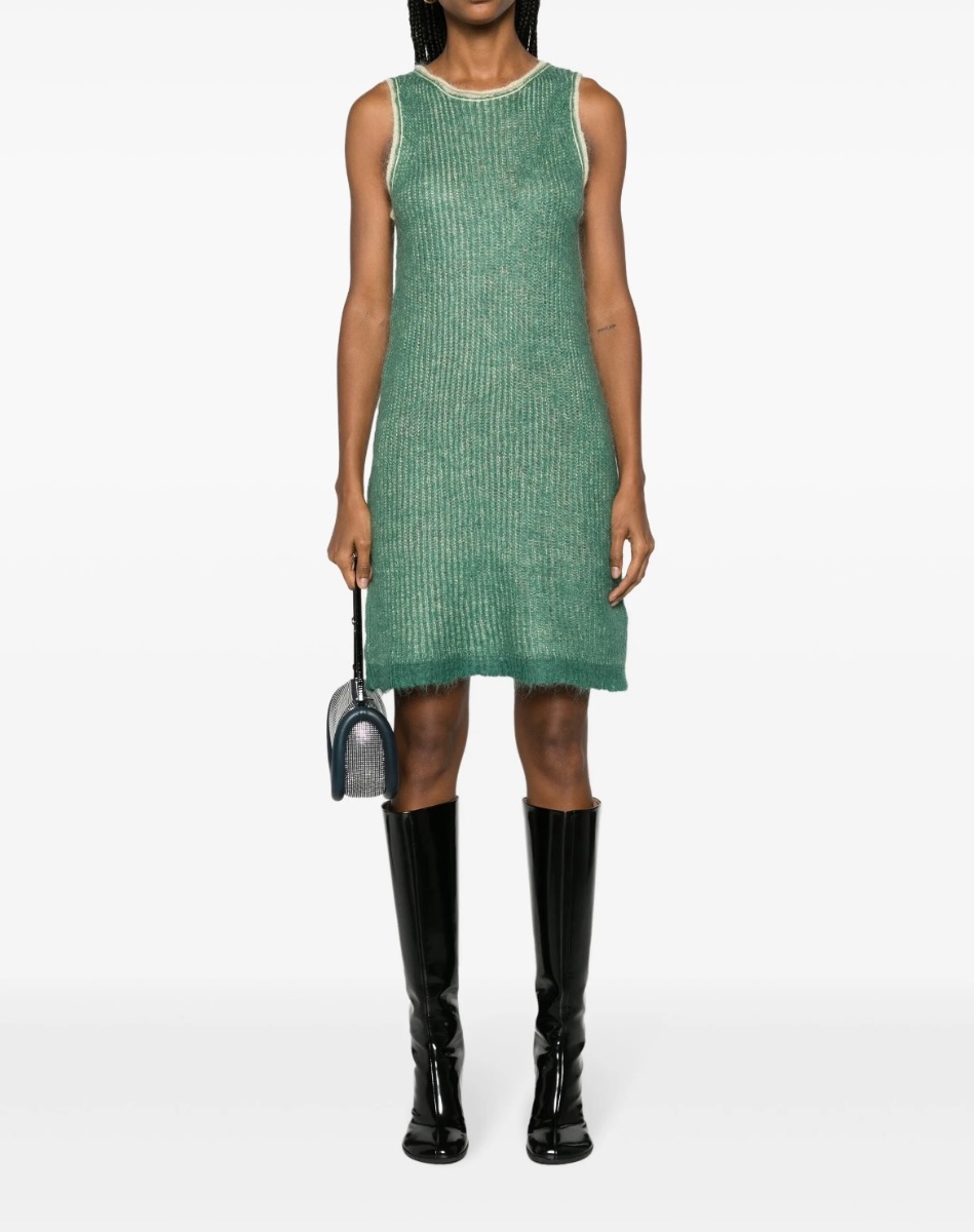 There Was One Jersey knit dress green - never worn - Farfetch photo 3