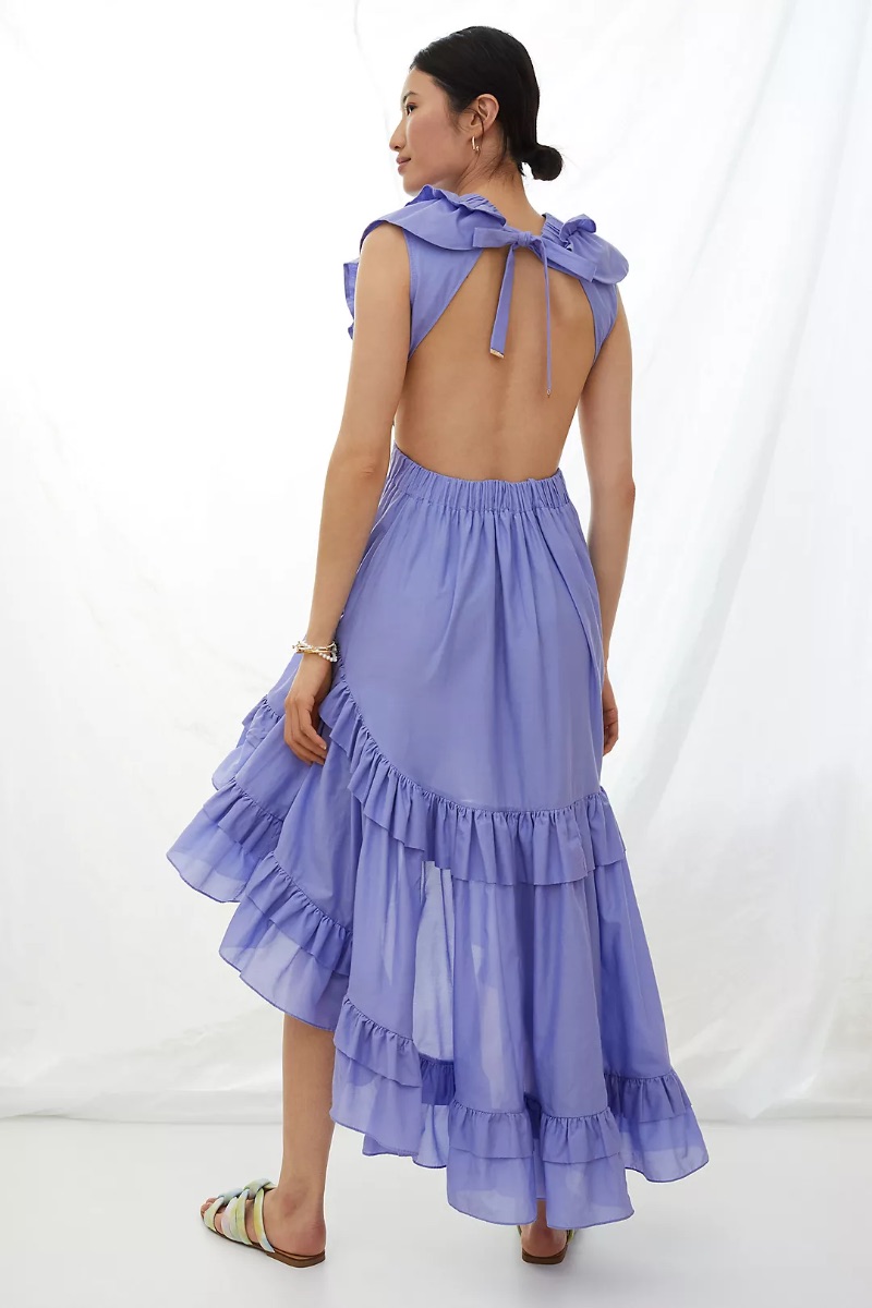 Magali Pascal Ruffled High-Low Maxi Dress photo 2