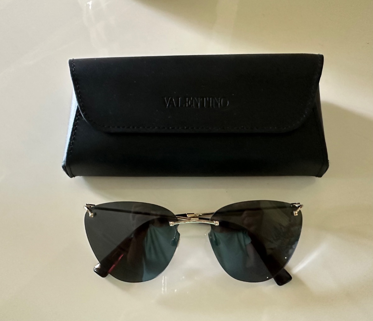 Valentino rimless sunglasses
