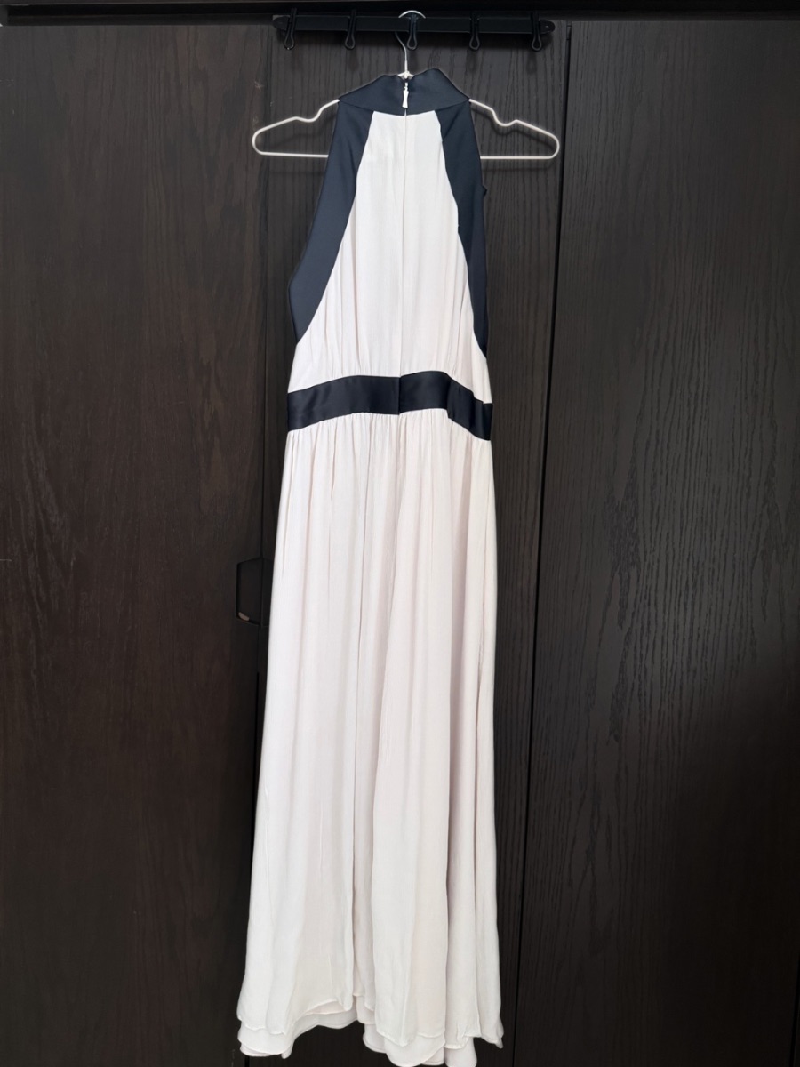 Kate Spade Beige/Black Silk Sleeveless Dress photo 3
