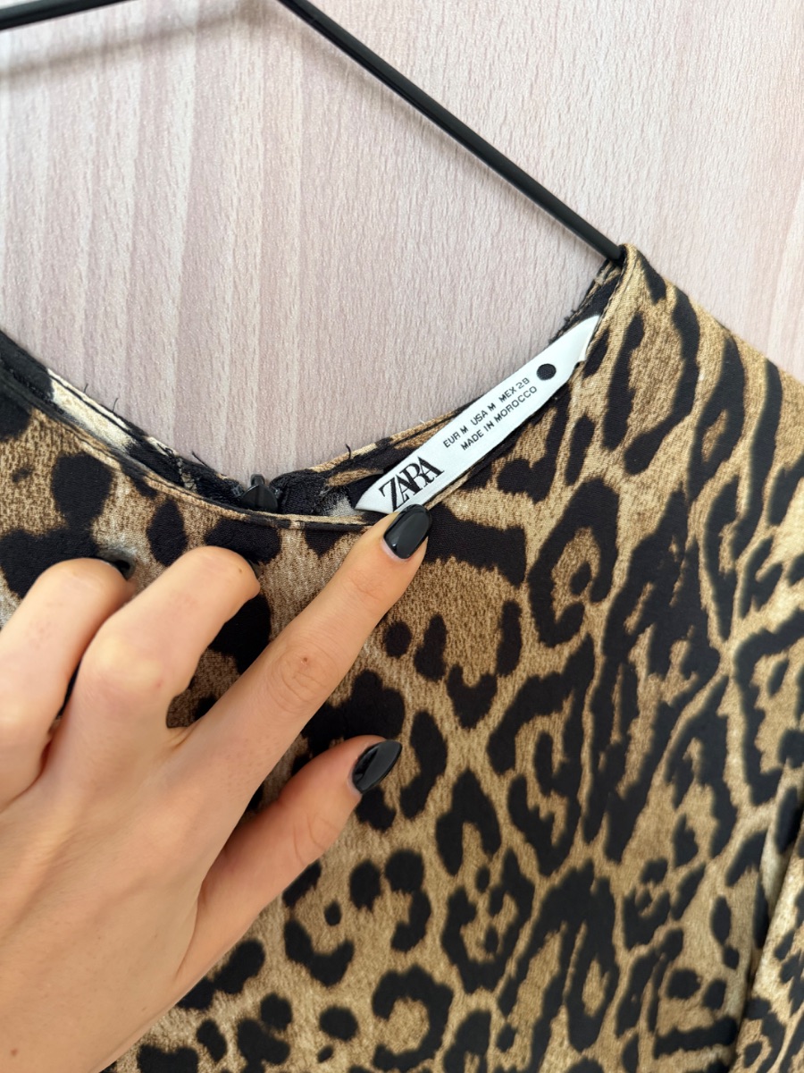 Zara Leopard Long Dress photo 2