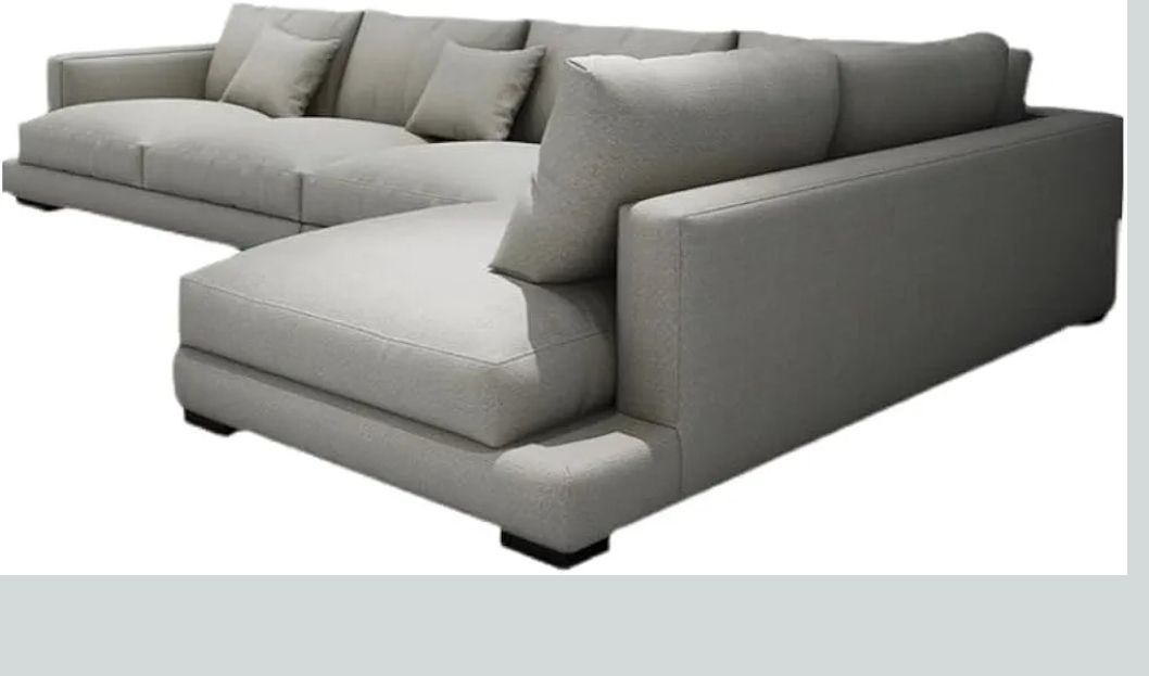 L-shapped sofa.