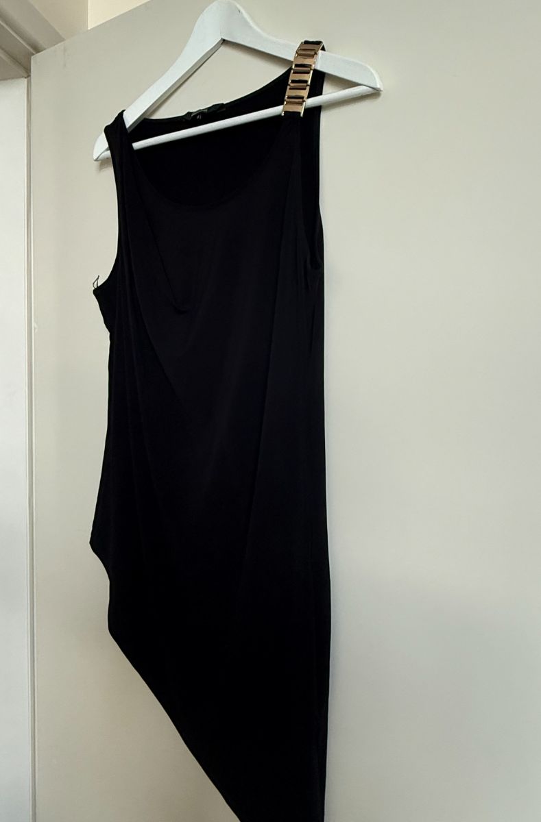 Star by Julien MacDonald Blk Vest with Gold Chain UK14 photo 2