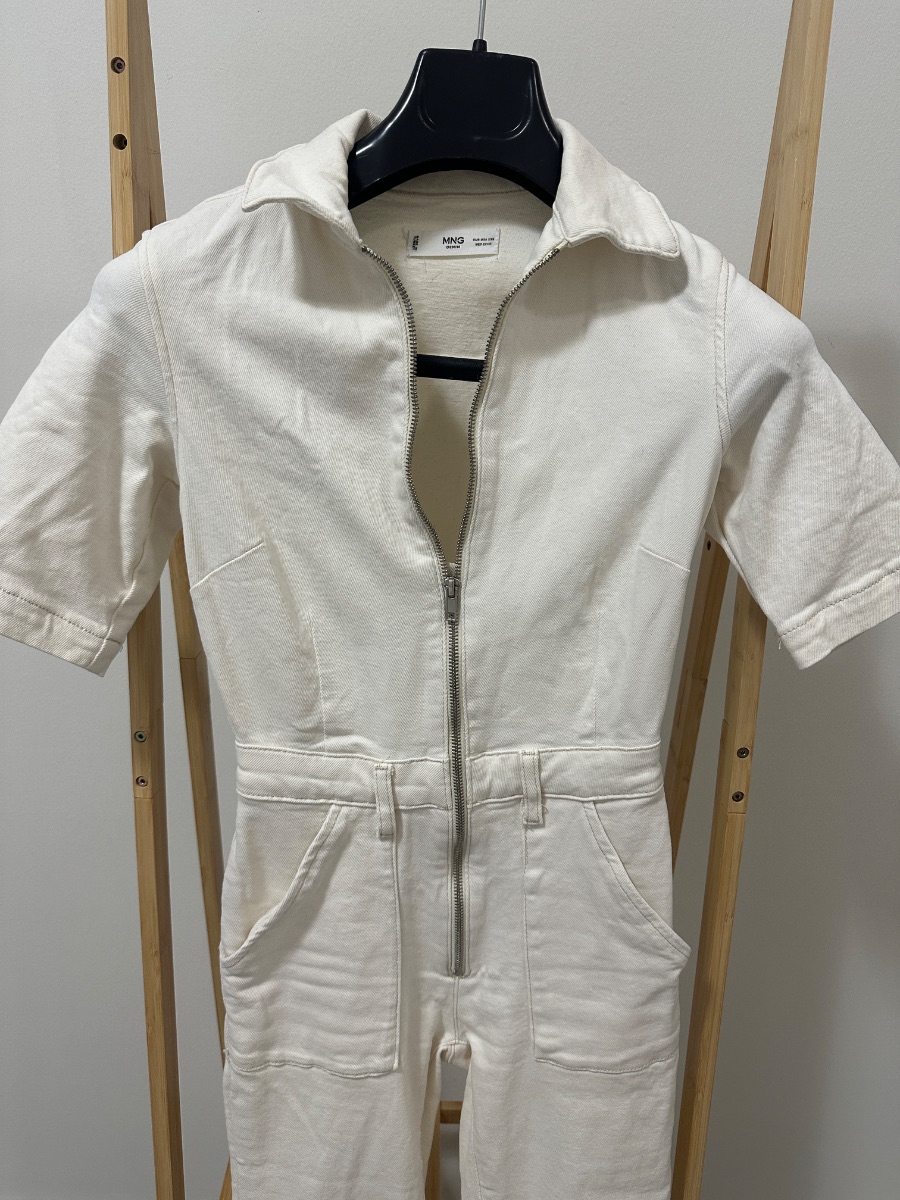 Mango denim jumpsuit photo 2