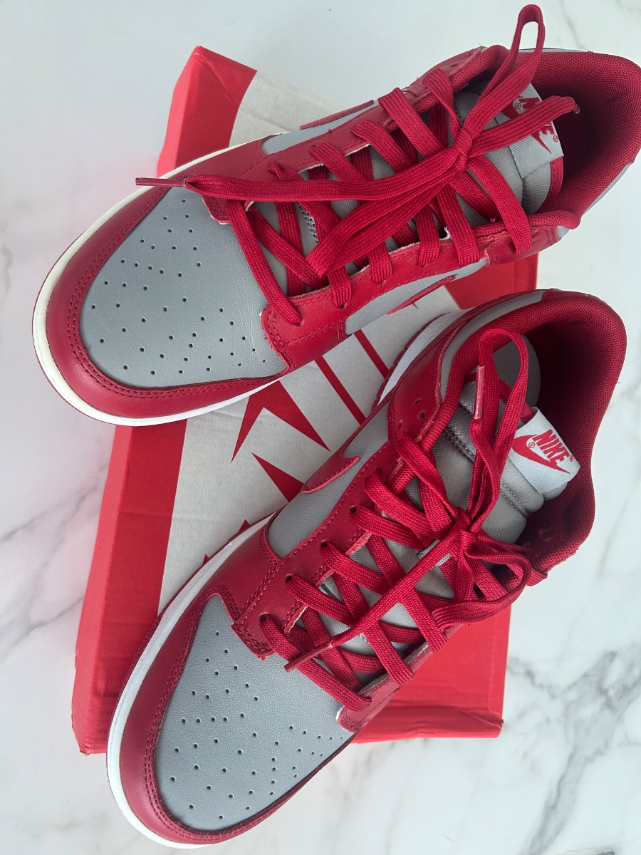 Nike Dunk Low Retro UNLV – Medium Grey/Varsity Red – UK 12 / EU 47.5 – Brand New