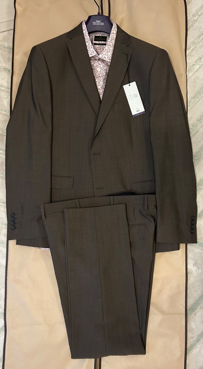 Next 3 piece suit & shirt - Never worn