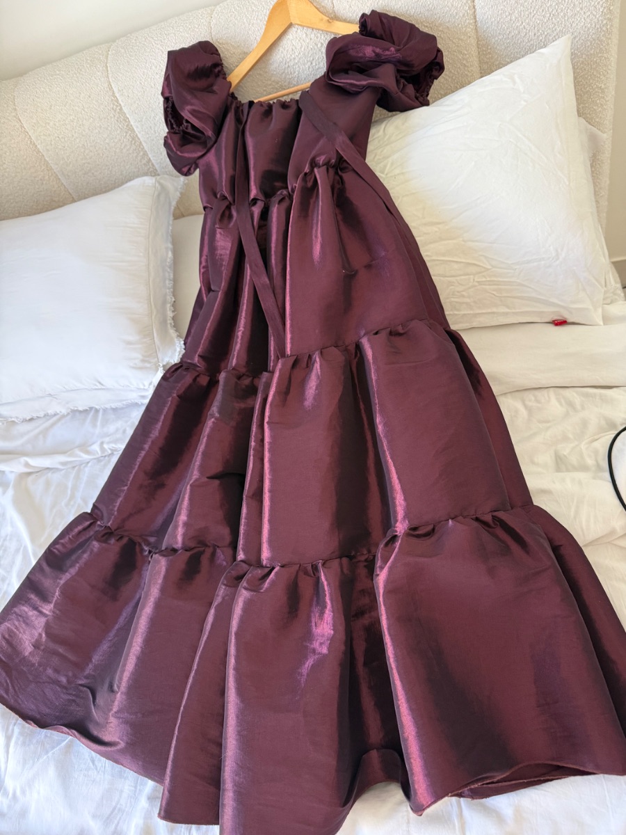 Classy Eva Burgandy dress